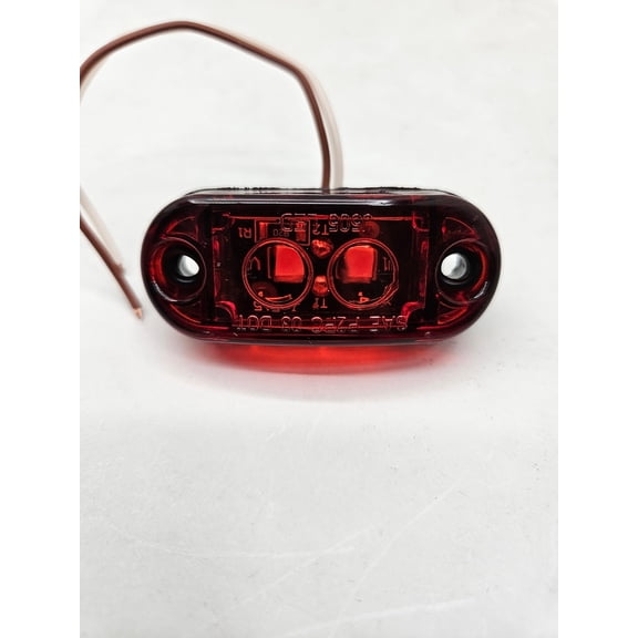 Red LED 2.5" Truck Trailer Clearance Side Marker Light / Red Lens Surface Mount