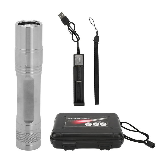 Red Led Therapy Torch Rechargeable Portable Infrared Therapy Device 630nm 660nm 850nm For Men