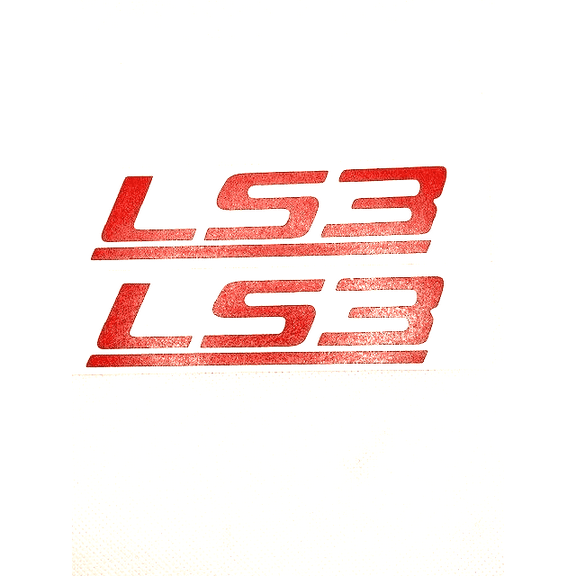 Red LS3 Decal Set For Camaro Corvette GTO Firebird Trans AM Custom