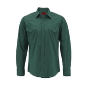 Red Label Pearl Snap Western Long Sleeve Slim Fit Shirt D-20 L, Hunter Green