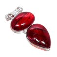 thumbnail image 1 of Red Labradorite Gemstone Handmade 925 Sterling Silver Jewelry Pendant 2.17" AH-921, 1 of 2
