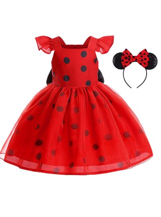 Buy Black and Red Polka Dot Dress l Kid Girls Dress