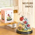 thumbnail image 1 of Red Ladybug Mini Building Blocks Bricks Display Dome Flower Bouquet 596 Pcs Bugs, 1 of 3