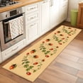 thumbnail image 1 of Red Ladybugs Runner Rugs 2x6 ft Vines Cartoon Leaves Spring Plants Brown Washable Hallway Rugs Non-Slip Floor Mats Absorbent Carpet Bedside Runners for Bedroom Kitchen Bathroom Laundry Room, 1 of 9