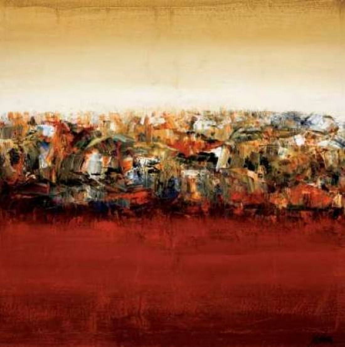 Red Lake Canvas Art - Yehan Wang (24 x 24)