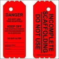 thumbnail image 1 of Red Laminated Scaffolding Tag (QTY-10 per Pack) DANGER Do Not Use This Scaffold, 1 of 3