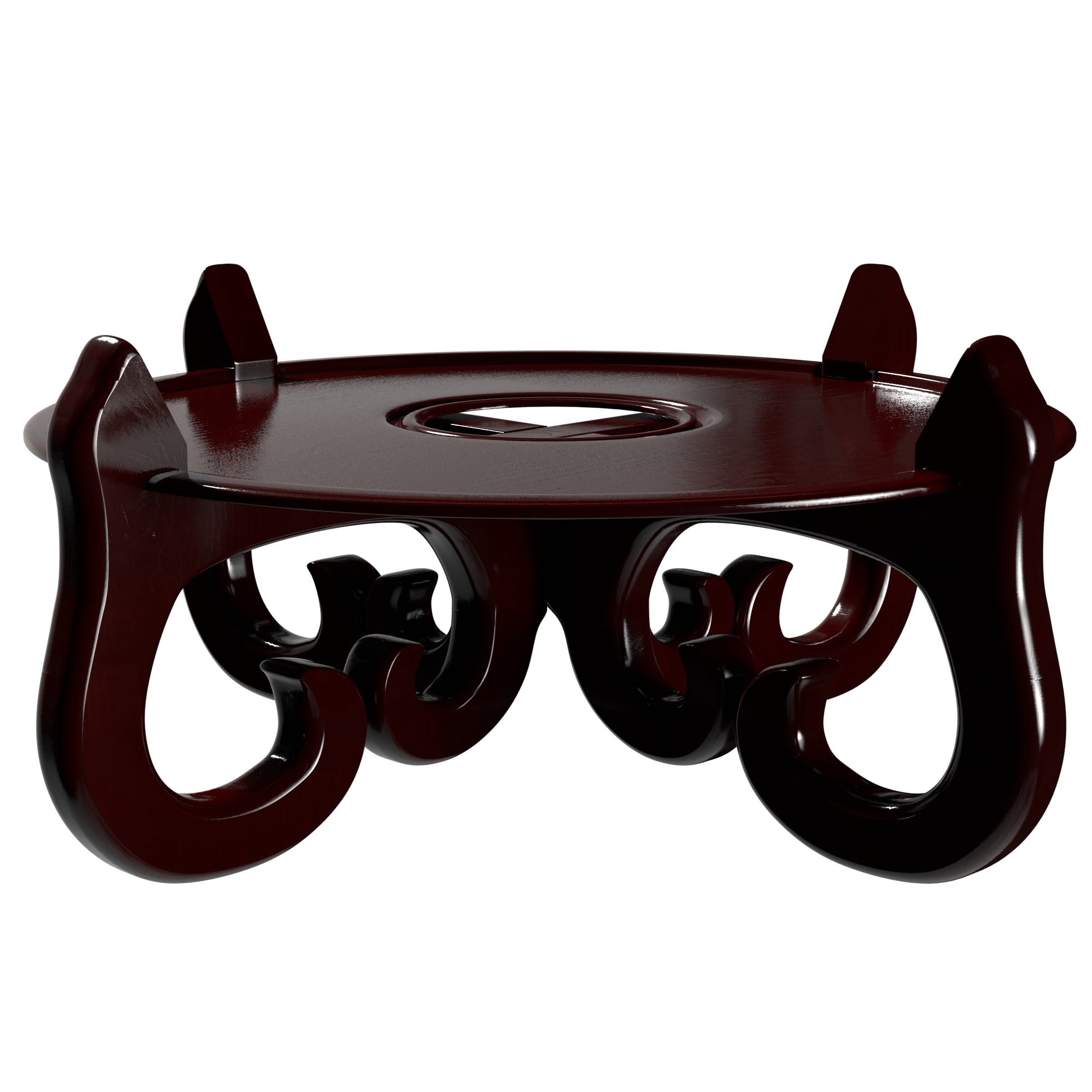 Red Lantern Fishbowl Cross Stand - Size 13.5 in. Base Diameter