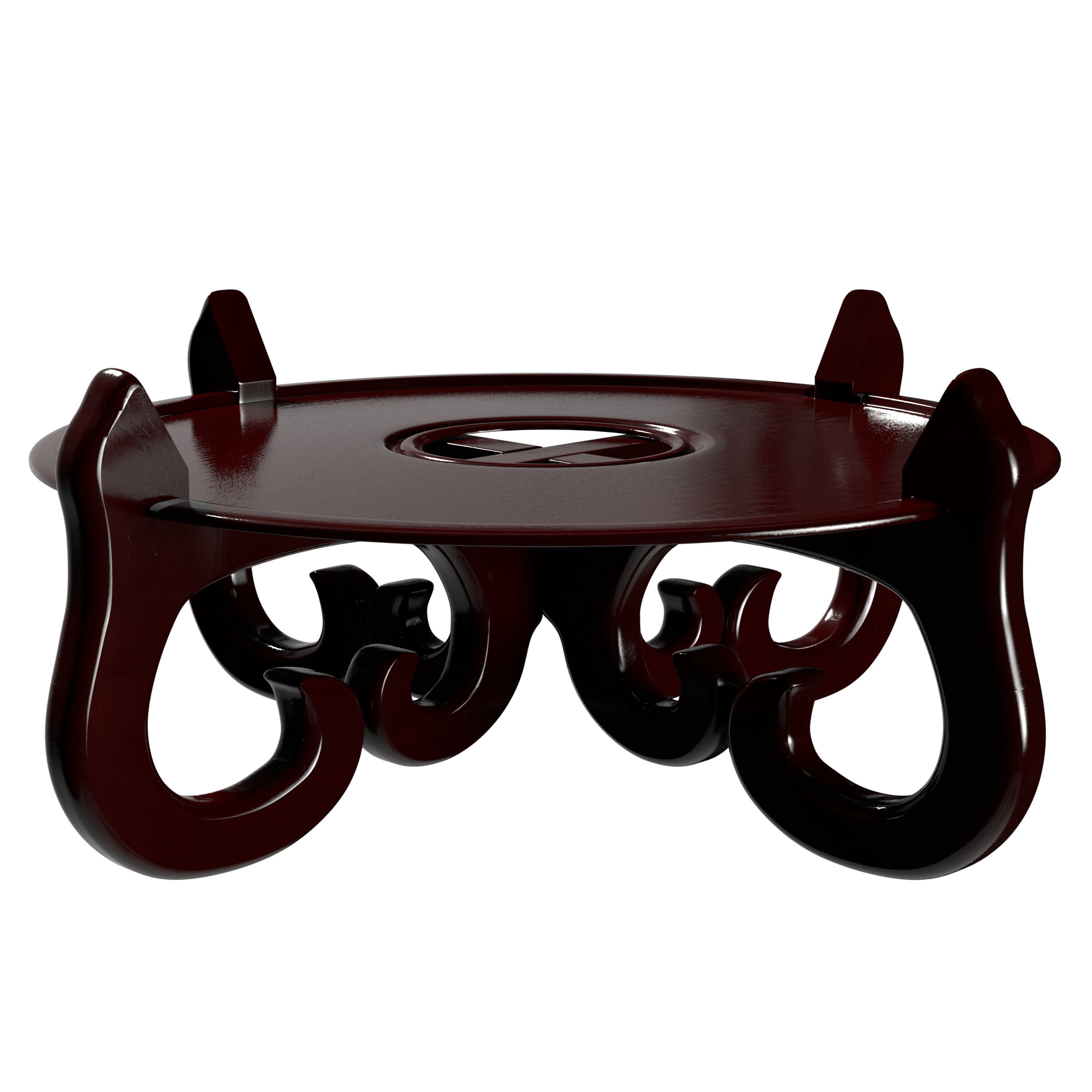 Red Lantern Fishbowl Cross Stand - Size 15.5 in. Base Diameter