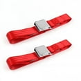 thumbnail image 1 of Red Lap Bucket Seat Belt Kit for 1967-1970 Ford Mustang Airplane 2 Point - 2 Belts, 1 of 1