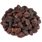 Red Lava Rock | 3/4" Volcanic Lava Rock for Fire Pits & Fireplaces | 10 Pounds