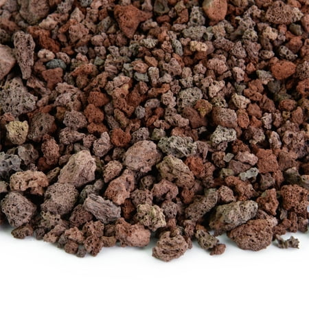 Red Lava Rock | 3/8" Volcanic Lava Rock for Fire Pits & Fireplaces | 10 Pounds