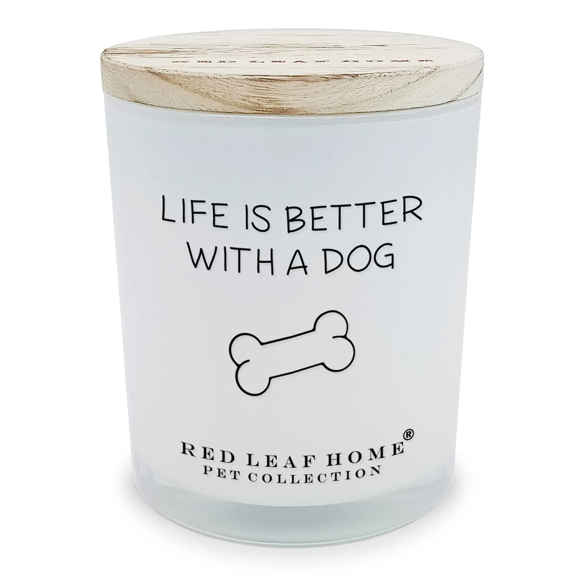 Red Leaf Home, Life Is Better With A Dog, Midnight Citrus 15oz Candle