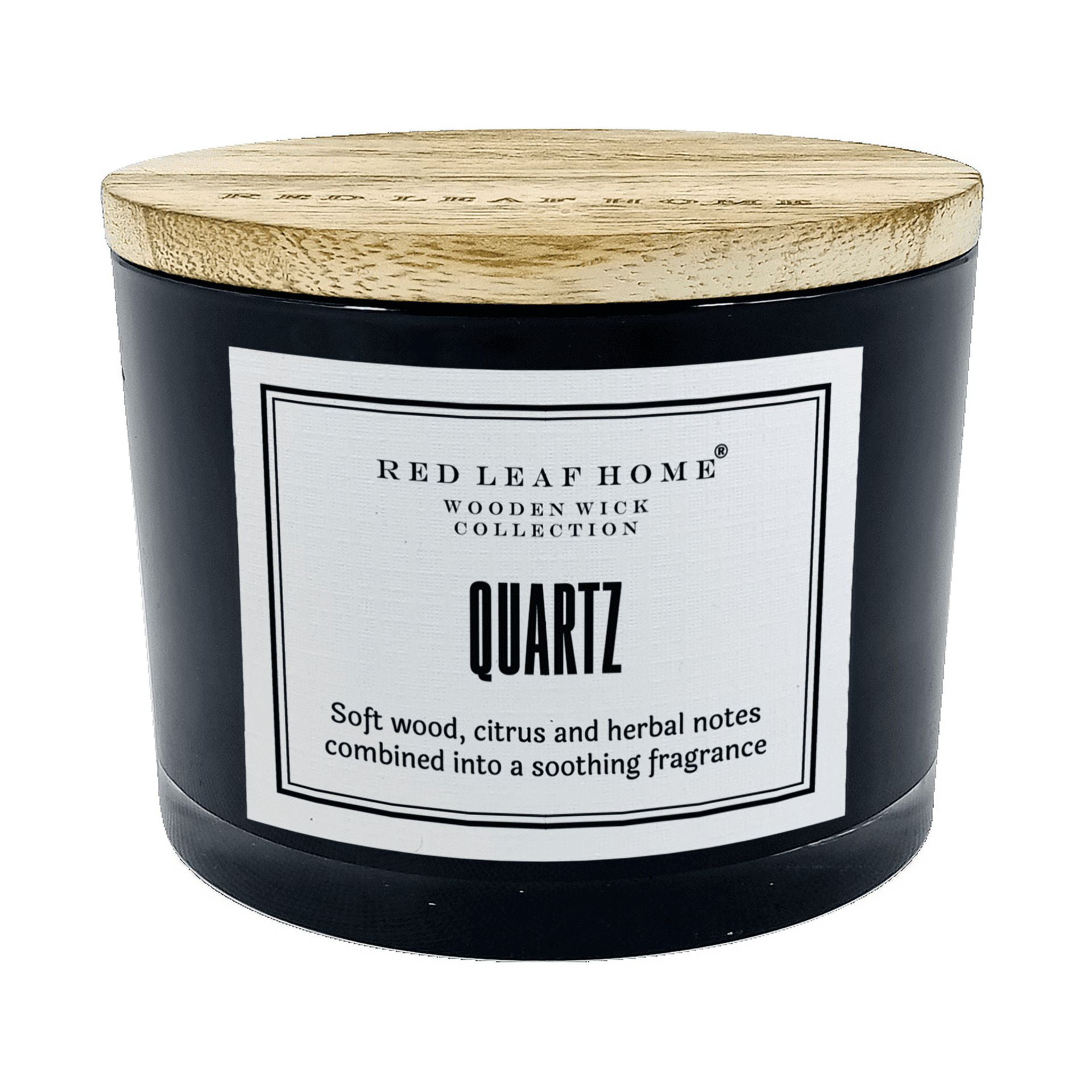 cylinder explain Ritual red leaf home wooden wick candle musical Barren