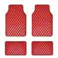 thumbnail image 1 of Red Leather Carpet For Car,Simple Style Universal Size Car Floor Mats For Man/Woman,Heavy Duty,Easy To Clean,Going Through All Seasons, 1 of 6