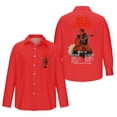 thumbnail image 1 of Red Leather Get Out Of My Head 2024 Fall Tour Long Sleeved Shirts Fashion V-neck Shirt, 1 of 2