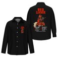 thumbnail image 1 of Red Leather Get Out Of My Head 2024 Fall Tour Long Sleeved Shirts Fashion V-neck Shirt, 1 of 2
