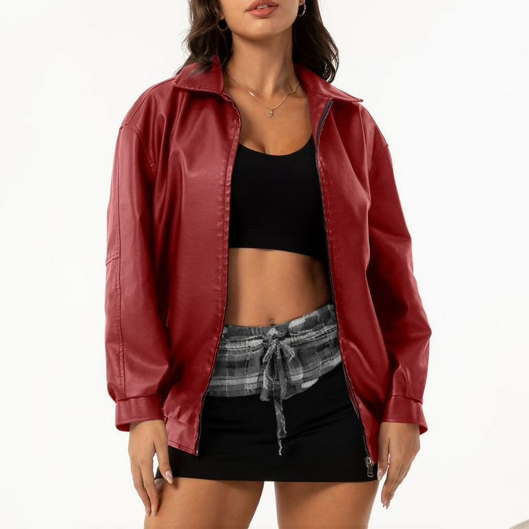 Autumn leather jackets shop