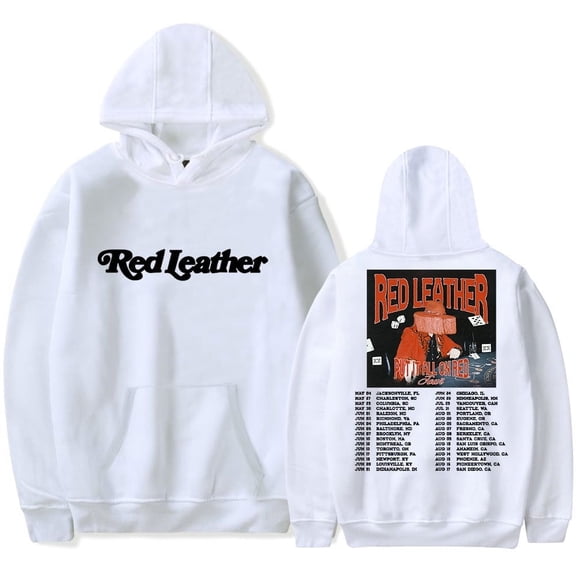 Red Leather Merch Put It All On Red Tour 2025 Hoodie, Unisex Fashion Casual Long-Sleeve Sweatshirt
