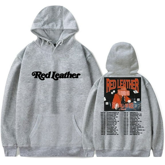 Red Leather Tour 2025 Hoodie New Fashion Retro Sweatshirt Men's And Women's Casual Pullovers