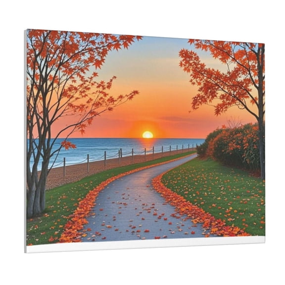 Red Leaves Canvas Paintings Maple Leaf Paintings Wall Decor Home Decor 16 X 20 For Living Room Bedroom Kitchen Office