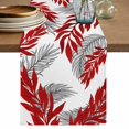 thumbnail image 1 of Red Leaves Table Runner 70 Inches, Willow Leaf Abstract Plants Rustic Branch Bed Runner Dresser Scarves Tabletop for Indoor Outdoor Parties/Ceremony/Banquet, 13" x 70", 1 of 9