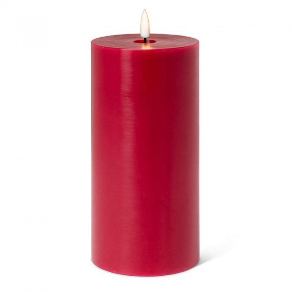 Red Led Pillar Candle