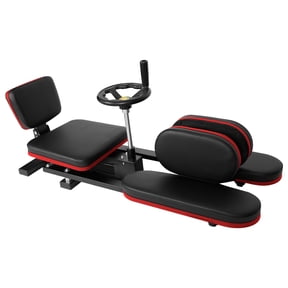 Split Machine, Red Leg Stretch Trainer, PU Leather Padded Design, Smooth Universal Wheels, Practical Leg Exercise Machines for Dance & Daily Training