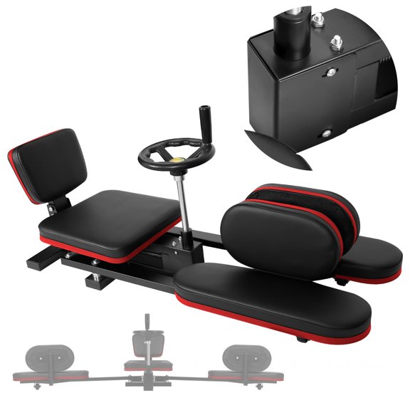 Red Leg Stretcher Split Machine, 0-180 Degrees Split Stretcher, Heavy Duty Leg Stretch Machine with Hand Wheel for Fitness