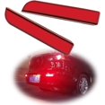 Red Lens Led Rear Bumper Reflector Brake Tail Light with Sequential