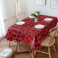 thumbnail image 1 of Red Leopard Pattern Table Cloth Waterproof Dining Tablecloth for Table Kitchen Decorative Coffee Cui, 1 of 5