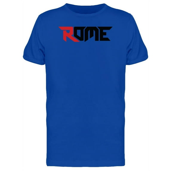 Red Letter Rome City Italy T-Shirt Men -Image by Shutterstock, Male 3X-Large