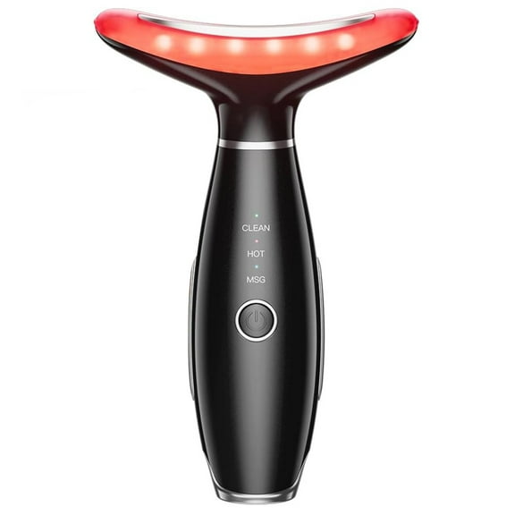 Red Light Beauty Device for Face and Neck. Based on Triple Action L E D, Thermal, and Vibration Technologies.