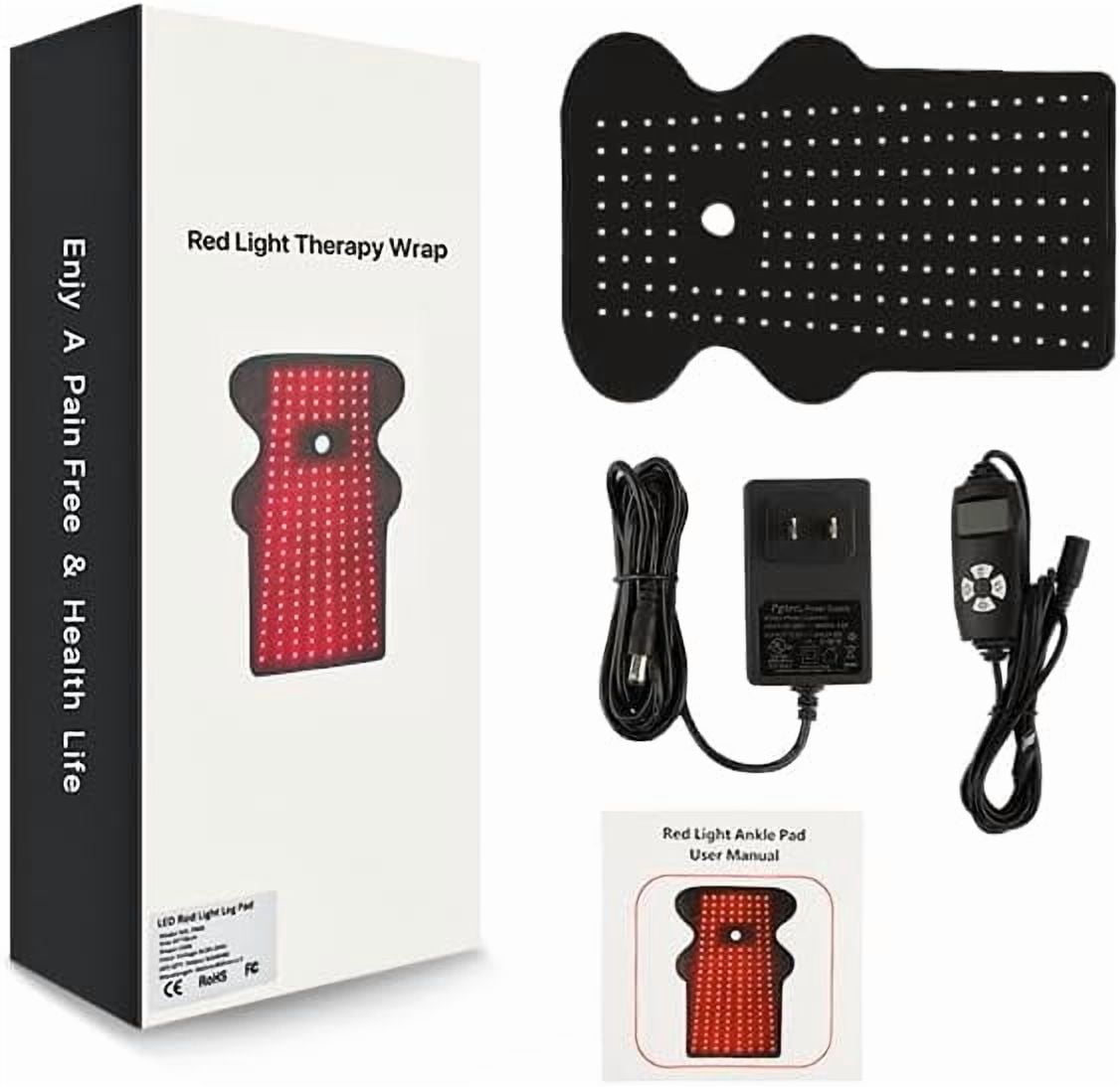 Red Light Belt for Neck, Knee, Feet, Hands, etc.Multi-Functional 660nm & 850nm Near-Infrared Light Wrap Devices with Heat for Body, Massager Mat at Home