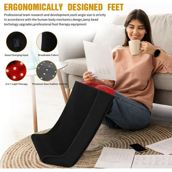 Red Light Device for Leg Arm Muscle and Joint Relax with LED Infrared Light Home Use New