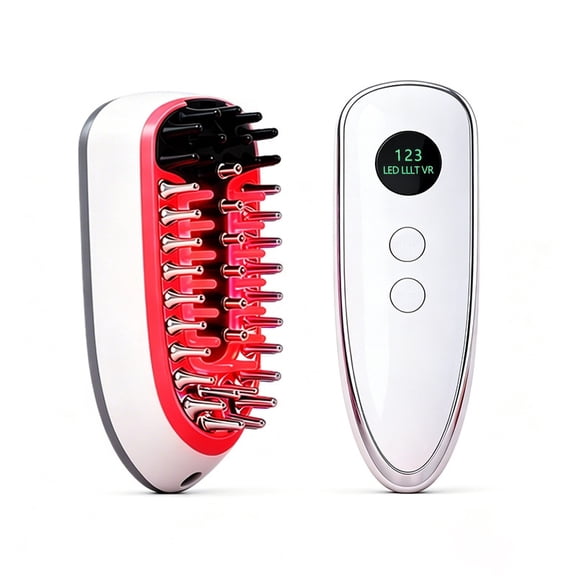 Red Light EMS Scalp Massage Comb,5ml Magnetic Detachable Liquid Infusion Comb Head