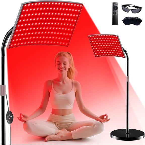 Red Light Floor Panel Lamp