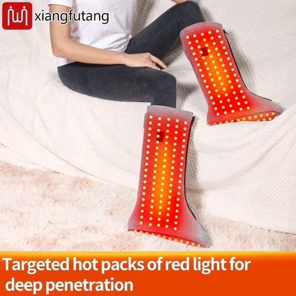 Red Light Heated Boot - Foot Wrap Foot MassagerFull package massage A pair