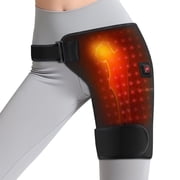 Heating Pad for Buttock, Hip Heated Wrap, Thigh Heating Pad, Hip Heated Brace with 3 Heating & Massage Modes, 105pcs Light Beads, 51.2in Adjustable Strap