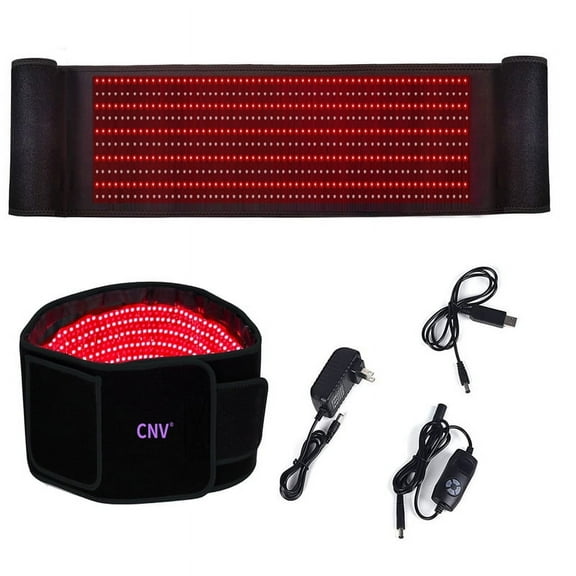 Red Light Infrared Therapy Belt Plus,600 Leds,660 nm Red Light & 850 nm Near-Infrared Light at Home