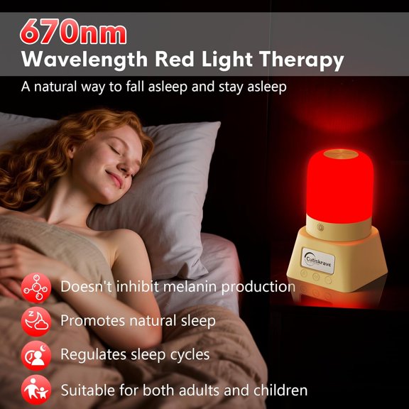 Red Light Night Light Lamp for Sleep,Red Nightlight Desk Lamp with 670nm Wavelength,Touch Remote Control Reds Light for Sleep Lamp Backed by Science,for Deep Relaxation Travel Meditation and Yoga