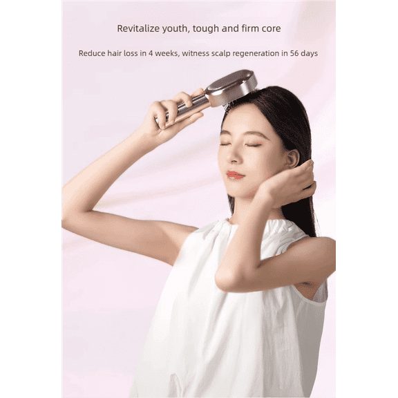 Red Light Scalp Massager Comb | 3 Modes, Waterproof, Rechargeable | Relaxation & Scalp Care Tool