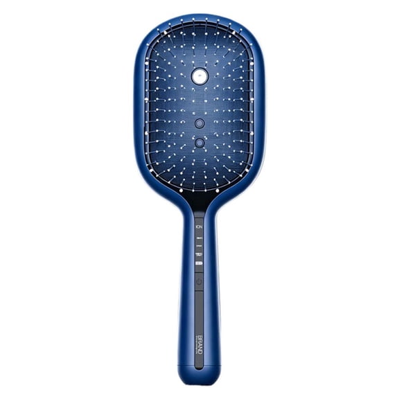 Red Light Scalp Massager Comb with Micron Mist, Electric Hair Care Tool with Negative Ions, 6800 VPM Vibration, Silicone Bristles, Portable Ergonomic Design for Frizz Control and Relaxation