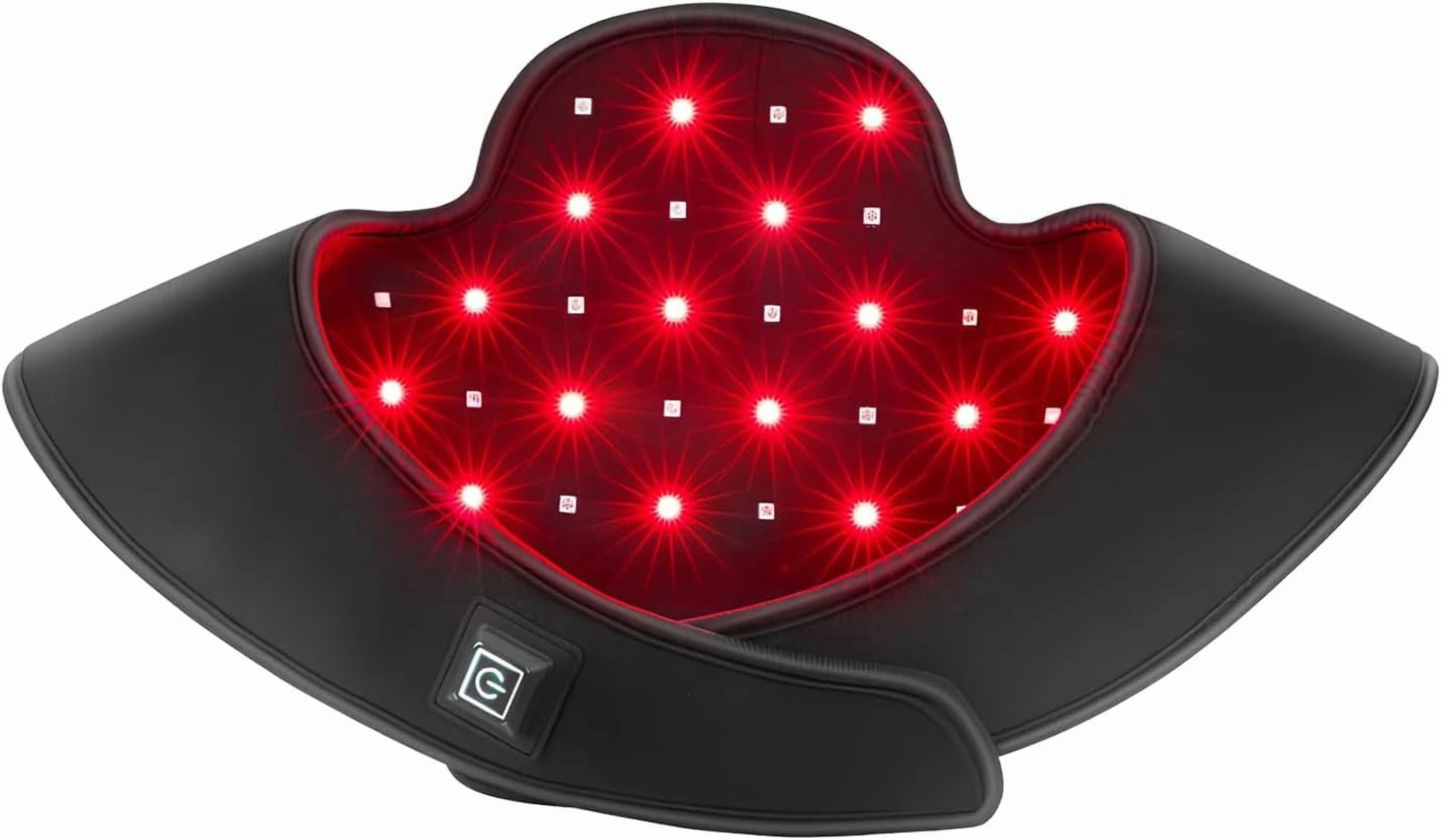 Wearable Red & Infrared Light Pad with Shoulder Contour, Large Comfort Belt for Back