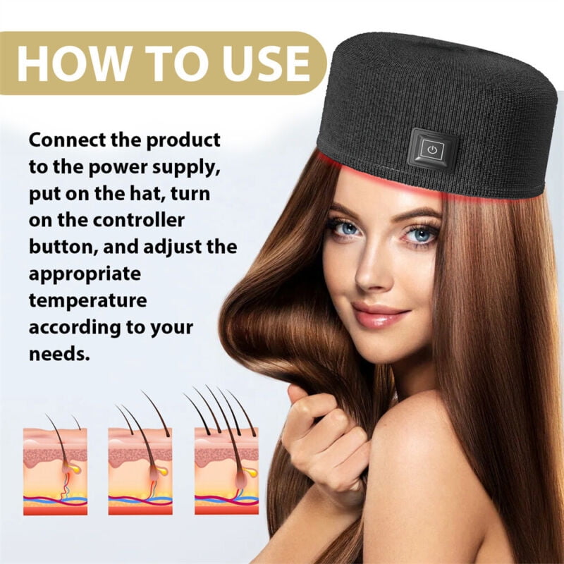 Red Light Therapy Cap LED Infrared Laser Hair Growth Hat Helmet Loss Treatment