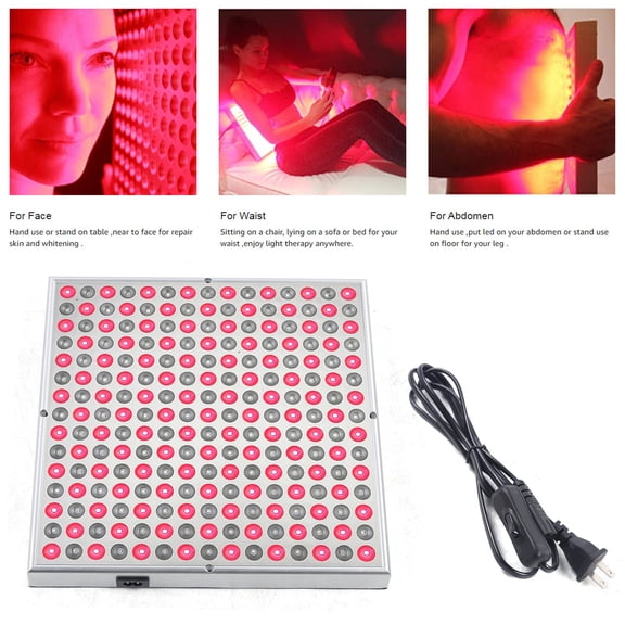 Red Light Therapy Device 660nm 850nm 45W Near Infrared LED Light Panel for Face Body, 12.2x12.2 Inch Anti Aging for Pain Relief Muscle Recovery Skin Care 110V