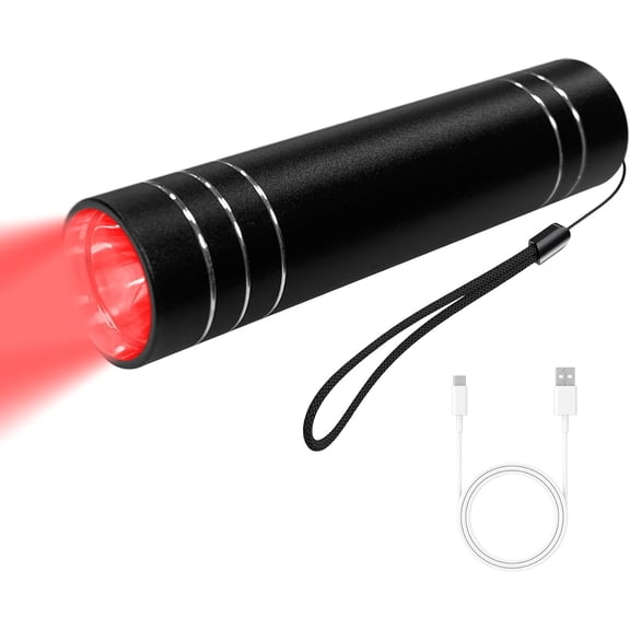 Red Light Therapy Device for Joint and Muscle, 660nm&850nm LED Light Therapy Wand, Portable Infrared Light Therapy Torch, Near Infrared Light for Body, Face, Neck, Back,Knee (Black)