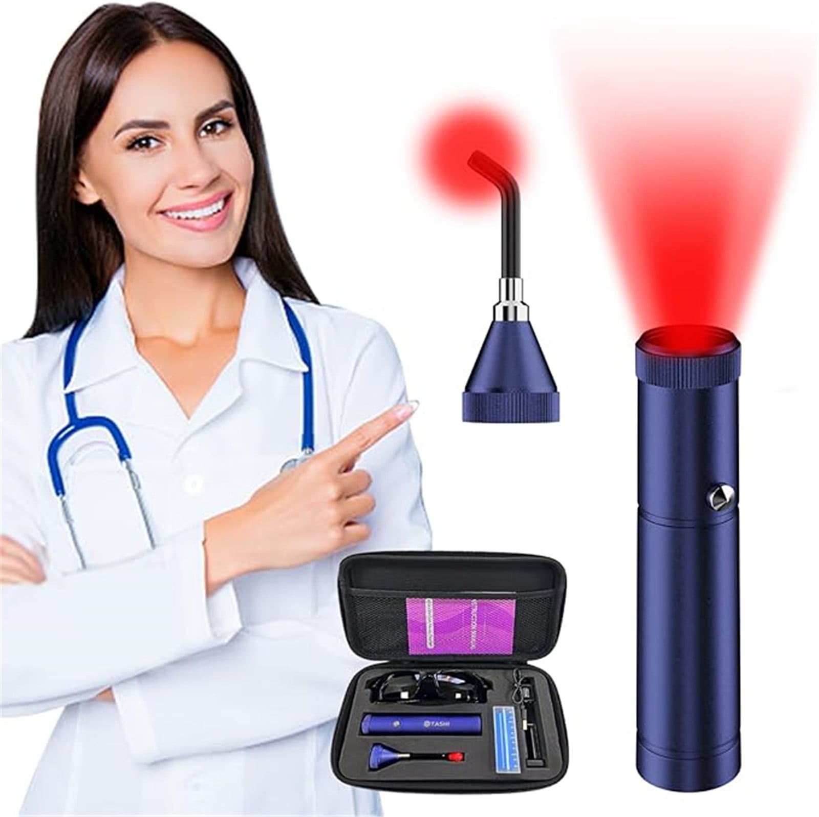 Red Light Therapy Device Rechargeable Infrared Light Wand old Sores