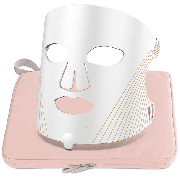 Red Light Therapy for Face, 4 Modes Led Face Mask Light Therapy with Travel Bag, 850NM near Infrared, 5 Brightness Levels Red Light Mask for Facial Skincare