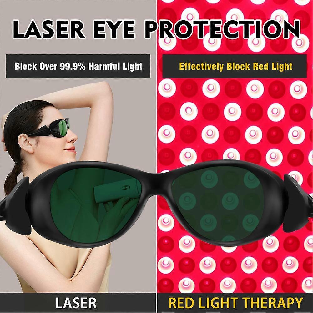 Lunettes De Protection Luminothérapie Rouge IPL 200-2000nm - Sécurité Yeux Pour Soins Esthétiques