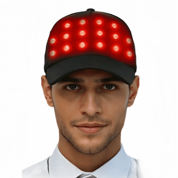 Red Light Therapy Hair Growth Cap for Daily Use -Black